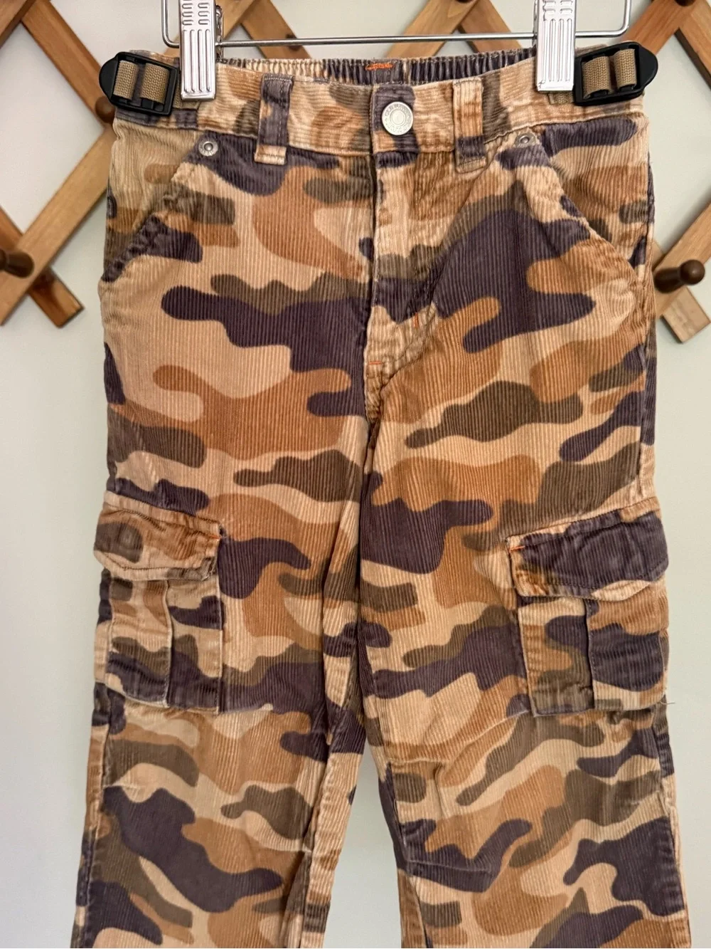 Y2K Old Navy Camo Corduroy Cargo Pant